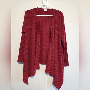 Impulsive Wine Hi-Lo Open‎ Cardigan